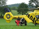 VU Mais 21.06.07 - Abtransport mit dem Rettungshubschrauber